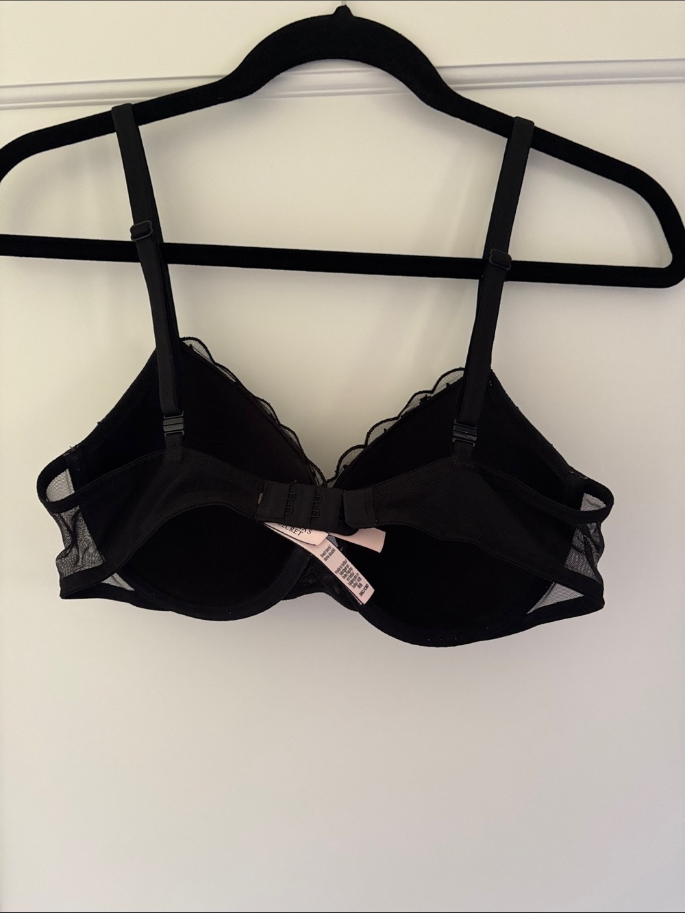Victoria's Secret Black Lace-Trim Underwire Bra
